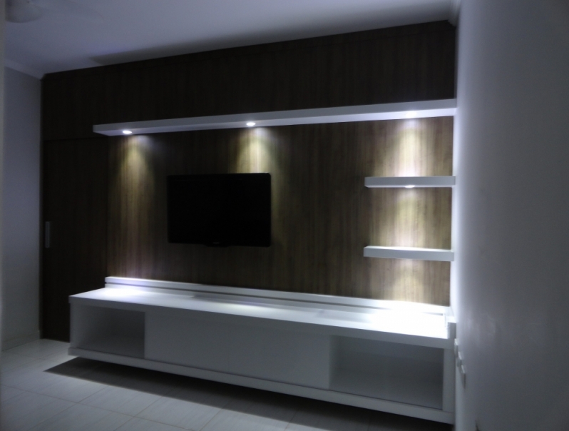 Home Theater Planejado Apartamento Valor Jardim Leocádia - Home Theater Planejado de Canto