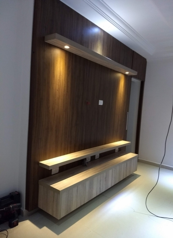 Home Theater Planejado para Sala Pequena Alto da Boa Vista - Home Theater Planejado Grande