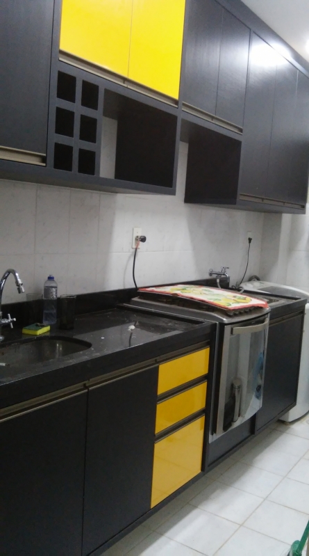 Onde Encontro Cozinha Planejada de Apartamento Jardim Califórnia - Cozinha Planejada Branca